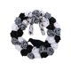 thumbnail image 2 of Adornos De Halloween Corona Floral Con Rosas Blancas Y Cuervos Para Salón, Puerta, Pared, Hogar Gótico, 2 of 7