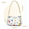 thumbnail image 3 of FORMRS Womens Shoulder Bag with Chain Strap Clutch Purse Cute Tote Handbag, Colorful Geometric, 3 of 7
