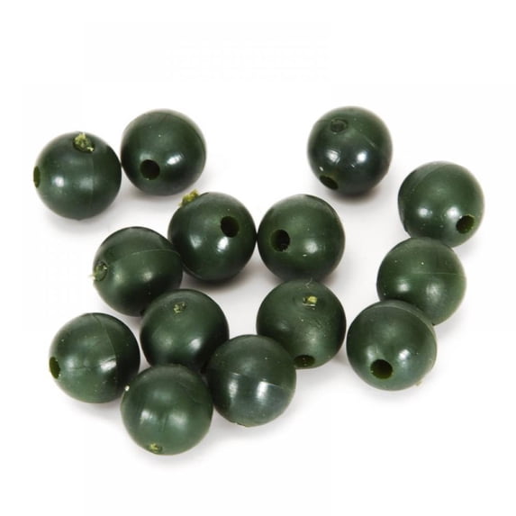 Carp Fishing Beads 50pcs/lot Round Soft Rubber Black Green Brown Grey Carp Fishing Rig Beads 6mm/8mm