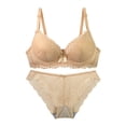 thumbnail image 1 of HongQid Womens Wired Bras Matching Bra And Panty Set Comfortable Push Up Bra Underwire Bra Full Support Lift Bralette Everyday Seamless Bras, 1 of 6