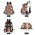 thumbnail image 2 of Mushrooms Brown Travel Laptop Backpack Casual Daypack Lightweight Bookbag Compartment for Business, 2 of 7