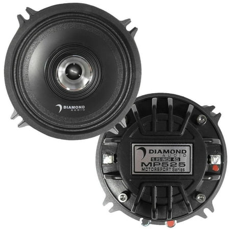 Diamond Audio MP525 PRO Powersports Full-Range Co-Ax Horn Speakers Pair, 5.25", 300 W Max Power, for Car/Motorcycle/ATV or other Motorsports Vehicles