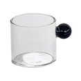 thumbnail image 1 of Mini taza de café Decoración Mango redondo Taza de bebida Taza de bebida Taza de vidrio transparente de una sola capa Taza de leche pequeña para , mayimx pequeñas tazas de leche, 1 of 9