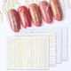 thumbnail image 1 of Fuente de pegatinas para decoración de uñas 26 calcomanías para uñas 3D doradas y plateadas con patrón geométrico retro eterno, 1 of 3