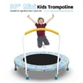 thumbnail image 5 of 36" Mini Trampoline for Kids with Handle, Toddler Trampoline, Exercise Rebounder with Foam Handle, Indoor Trampoline, Kids Mini Trampoline, Small Rebounder Trampoline for Indoor and Outdoor Use, 5 of 6