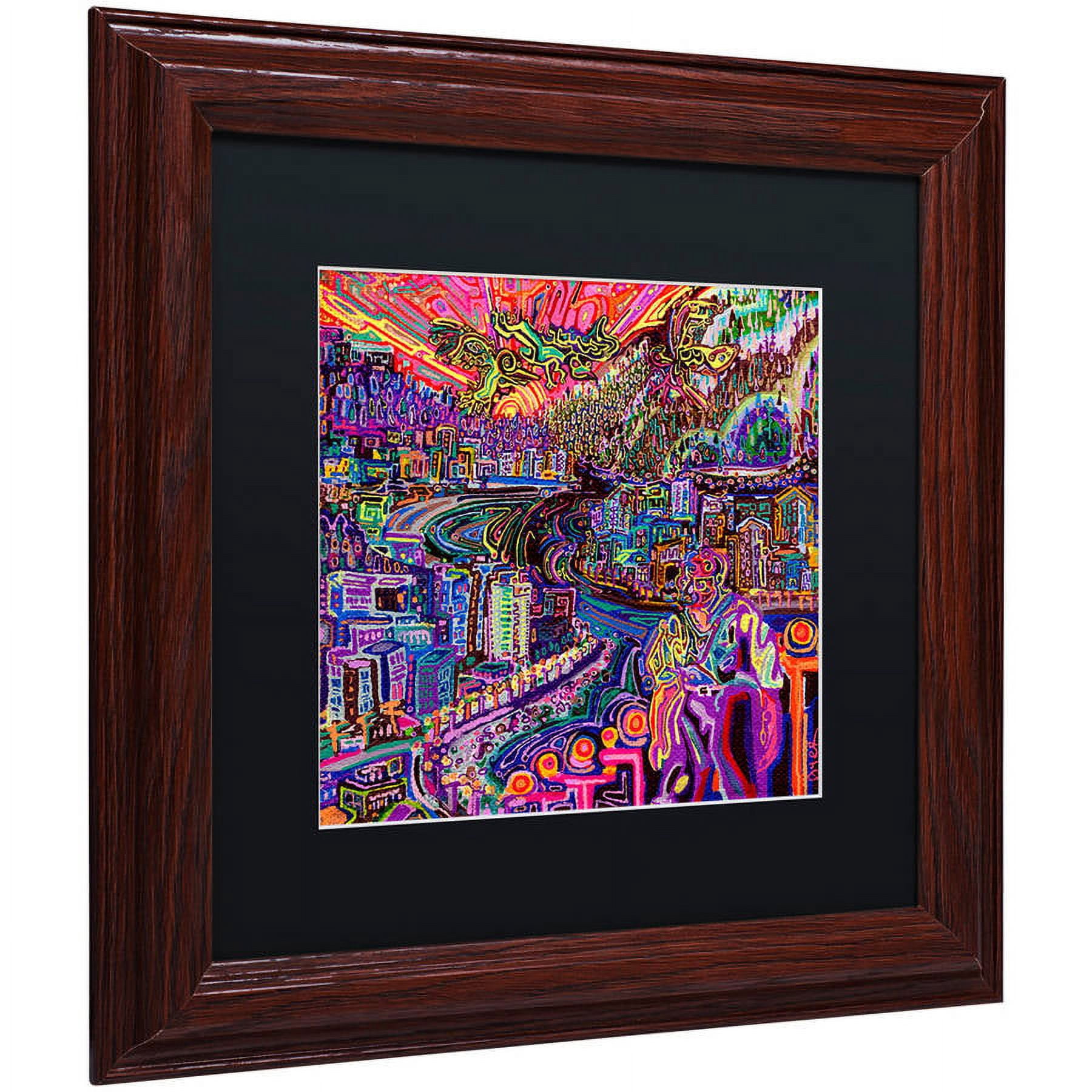 Trademark Fine Art "Hobo" Canvas Art by Josh Byer, Black Matte, Wood Frame