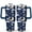 Navy-blue, variant on 40oz Gothic Tumbler - BPA-Free Stainless Steel Vacuum Insulated Cup with Leak-Proof Lid & Straw - Celestial Sun Moon Astrology Print - Witchy Aesthetic