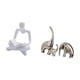 thumbnail image 5 of Figura de pensador abstracto,Estatua de pensador abstracto,decoración para el hogar,Figura humana decorativa para oficina,coleccionable,Estatua de elefante,Estatuas de elefantes de, 5 of 8