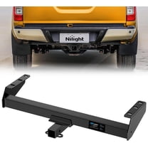 Nilight Class 3 Trailer Hitch 2 Inch Receiver Tow Hitch Compatible with Suzuki Equator 2009 2010 2011 2012 Nissan Frontier 2005-2020 2021 2022 2023 Black Powder Coated