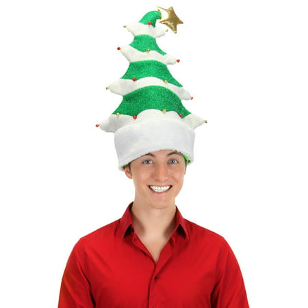 SPRINGY CHRISTMAS TREE HAT funny xmas Christmas teen mens womens adult costume