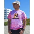 thumbnail image 2 of Corgi Peeking Out Tie Dye Cyclone Men -Image by Shutterstock, Male Small, 2 of 4