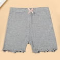 thumbnail image 6 of Mercatoo Toddler Baby Girls High Waist Yoga Shorts Butterfly Wooden Ear Edge Shorts Kids Summer Slip Proof Leggings, 6 of 6