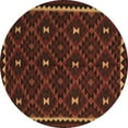 thumbnail image 1 of Ahgly Company Indoor Round Oriental Brown Traditional Area Rugs, 4' Round, 1 of 4