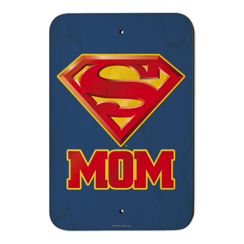 Superman Super Mom Shield Logo Home Business Office Sign - Walmart.com