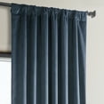 thumbnail image 5 of HPD Half Price Drapes Avalon Blue Heritage Plush Velvet Room Darkening Curtains for Bedroom & Living Room Curtains (1 Panel), Window Curtains 84 inches long, Rod Pocket Curtains & Drapes, 50W X 84L, 5 of 12
