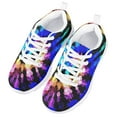 thumbnail image 3 of Suhoaziia Kids Shoes for School Boys Girls Tie Dye Print Rubber Flats Fall Comfortable Ultralight Preppy Lace Up Sneakers Size 12, 3 of 6