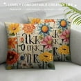 thumbnail image 3 of GOSMITH  Colorful Butterfly Flowers Decorative Throw Pillow Cover for Girls,It's OK Inspirational Quote Pillow Case,Inspirational Gifts for Girls Women Friends, 3 of 5