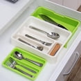 thumbnail image 5 of Separate Tableware Sorting Box Drawer Organizer Storage Box Knife and Fork Chopsticks Spoon Kitchen Shelf-A, 5 of 6