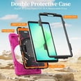 thumbnail image 3 of Funda para Samsung Galaxy Tab A11 de 8,7 pulgadas (2025) y Galaxy Tab A9 de 8,7 pulgadas (2023),funda protectora infantil a prueba de golpes con portalápices, correa de mano giratoria de 360 ​​grados, 3 of 9