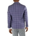 thumbnail image 2 of Tallia Men's Slim-Fit Plaid Blazer (44L, Purple), 2 of 2