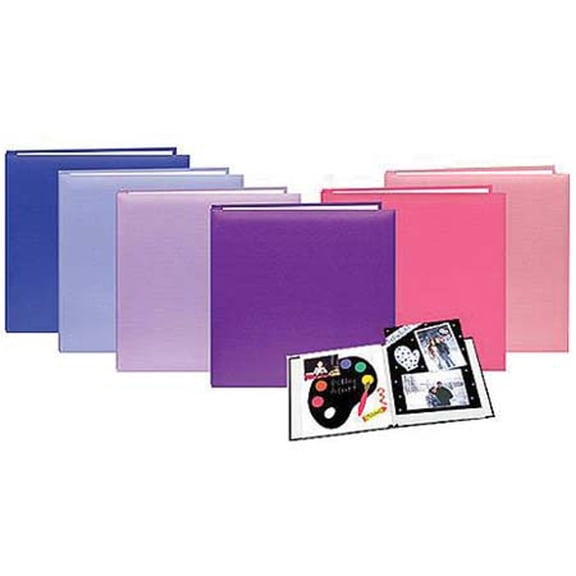 Pioneer Photo Album Family Memory Album with Pastel Colored Cover, 8.5x11" Scrapbook with 10 E-Z Load Archival Pages & Inserts, Lavender Covers