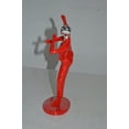 thumbnail image 4 of Nifao Karate, Krav Maga Front Kick, Red Chrome, Resin Statue – Home Decor Sculpture, 3"L x 7"W x 11"H, 4 of 10