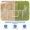 thumbnail image 5 of edx Dog Playpen, 2 Panels 40" Foldable Heavy Duty Metal Puppy Exercise Pen with Doors Indoor Outdoor, 5 of 7