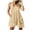 Beige, variant on Flowy Dresses for Women Plus Size Sleeveless Tie Back Mini Dress Sack Romper Dress with Pockets Casual Sundress