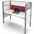 thumbnail image 5 of Bestar Pro-Biz Melamine/Metal Workstation in White and Red, 5 of 5