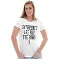 thumbnail image 4 of Saturdays Are For the Bows Hunting Womens Slim Fit Graphic Tee Brisco Brands L, 4 of 5