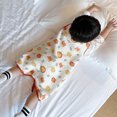 thumbnail image 5 of Saco de dormir para niños pequeños con pies, manta portátil para bebés para todas las estaciones, para caminantes, saco de dormir de algodón, 5 of 5