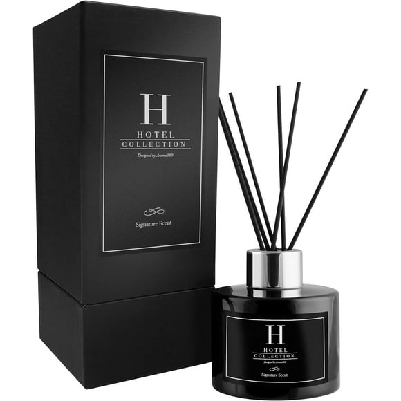 My Way Ensemble de Diffuseurs de Roseaux, Diffuseur de Luxe Inspiré des Hôtels avec des Pointes de Bois de Santal Luxuriant, Cèdre de Virginie Chaud et Iris Magnifique, Durée de 4 Mois