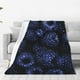 thumbnail image 1 of Balery Blue-Purple Raspberries Manta de Felpa Suave y Acogedora – Cobija de Franela Aterciopelada para Cama, Lavable y Cálida para Sofá, Mascotas, Transpirable-80"x60", 1 of 7
