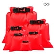 thumbnail image 2 of Toystoory Bolsas impermeables de 6 piezas, sacos secos ligeros, accesorios de natación para deportes acuáticos, suministros de Rafting para Deportes acuáticos rojo, 2 of 6