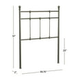 thumbnail image 5 of Hillsdale Furniture Providence Metal Twin Headboard, Aged Pewter, 5 of 8