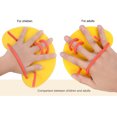 thumbnail image 5 of Silicone Training Correction Hand Fins Lightweight Swimming Finger Flippers Portable Professional Auxiliary Teaching Accessories Blue, 5 of 5