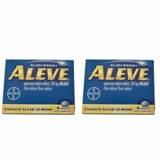 ALEVE Naproxen Sodium Tablets, 220 mg ( NSAID), Pain Reliever 6 Caplets Each (2 Packs)