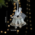 thumbnail image 3 of Acrylic Crystal Christmas Tree Ornaments 2025 Transparent Snowflake Hanging Pendant Decorations Home Garden New Year Props, 3 of 5