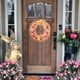 thumbnail image 2 of Corona de puerta de entrada de Pascua con luces de cadena LED | Guirnalda de primavera iluminada | Decoración de plumas de 13x13 pulgadas para puertas de paredes interiores y exteriores | Rosa o, 2 of 8