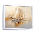 thumbnail image 2 of Designart "Maritime Adventure I" Sailing Floater Framed Wall Art Living Room, 2 of 5