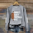 thumbnail image 4 of BODOAO Game Day Sweatshirts Women Football Sweatshirt Football Rugby T-Shirts Casual Game Day Fan Pullover Top Funny Football Shirts for Women Football Mom Sweatshirt Crewneck Sweatshirt Grey Xxl, 4 of 4