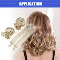 thumbnail image 2 of Vocoste 4 Pcs Heatless Hair Curler Satin Heatless Curling Rod Headband with Hair Cap Set for All Hair Types Beige, 2 of 7