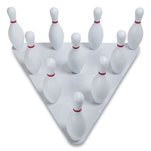 Rubber Ball & Plastic Pins for Training & Kids Games Champion Sports Bowling Set 
