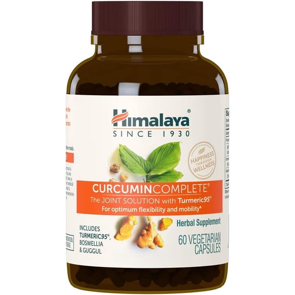 Himalaya Curcumin Complete for Joint Support, Joint Relief and Flexibility, 372 mg, 60 Capsules