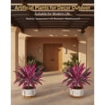 thumbnail image 5 of 2026 New Large Realistic Artificial Boston Fern & Dragon's Tree Plants, UV Resistant Outdoor Set of 2 for Garden Patio Balcony Decor, 5 of 8