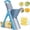Blue, variant on Upgraded Kitchen Safety Mandoline Slicer, Larger Vegetable Food Chopper, Adjustable Potato Slicing Thickness, Mandoline Julienne + Dicer, Multi-Function Kitchen Cutter