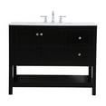 thumbnail image 3 of 42 inch Single Bathroom Vanity in Black, 3 of 8