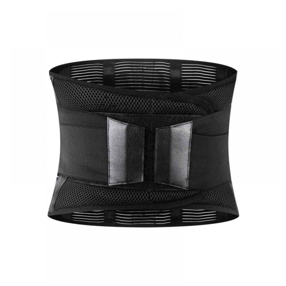 Back Support Belt Breathable Waist Lumbar Lower Back Brace for Sciatica, Herniated Disc, Scoliosis Back Pain Relief, Heavy lifting, for Men and Women, with Dual Adjustable Straps