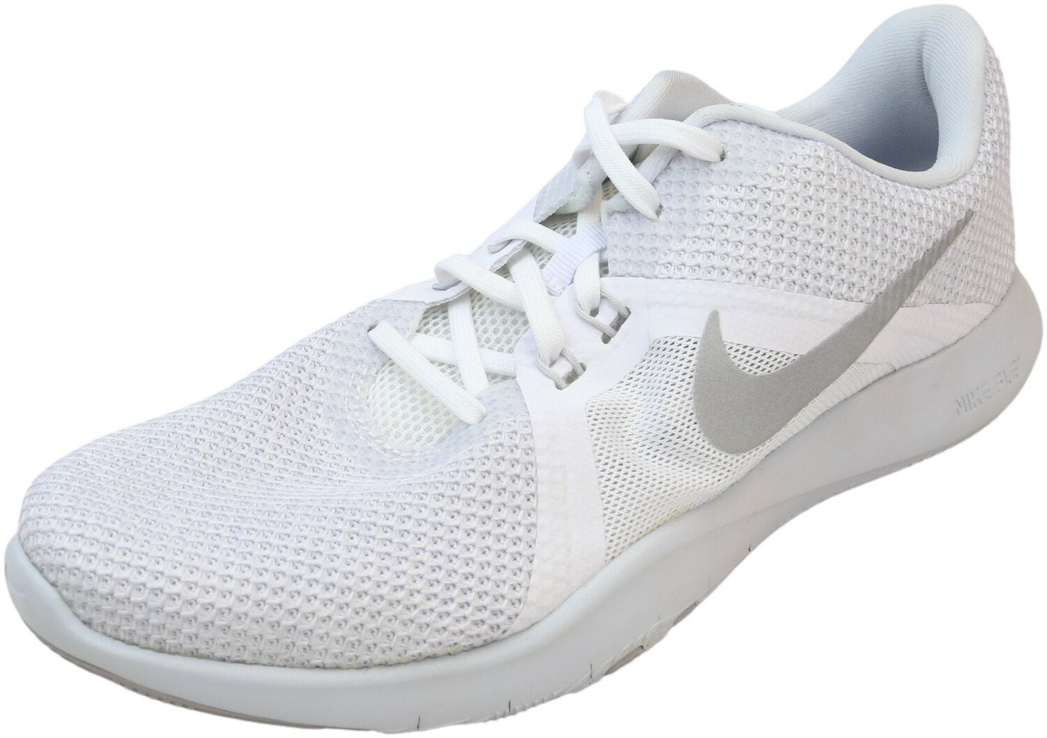 puede Lectura cuidadosa Mar Nike Women's Flex Trainer 8 White / Metallic Silver Ankle-High Mesh Training  Shoes - 9M - Walmart.com