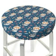 thumbnail image 3 of Vsdgher Astronaut Corgi Dog Print Stool Covers Round,Stretch Round Stool Covers Washable Stool Cushion Slipcover Elastic Chair Covers for 12-14 Inch Chair, 3 of 7